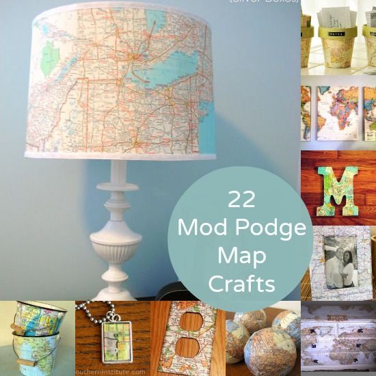 22 Mod Podge map crafts you’ll love