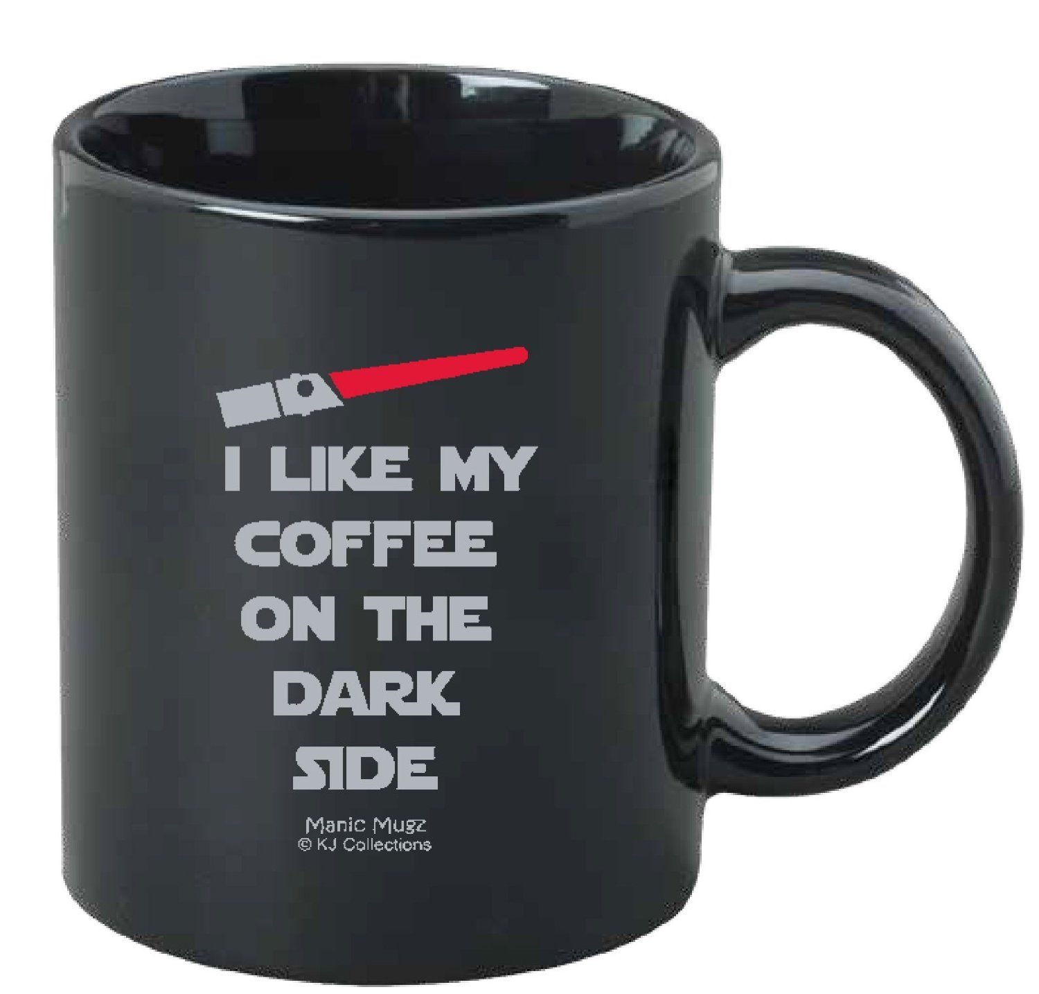 Star Wars Inspired I Like My Coffee on the Dark Side Funny Ceramic Mug - Star Wars Inspired I Like My Coffee on the Dark Side Funny Ceramic Mug -   Star Wars Household Items