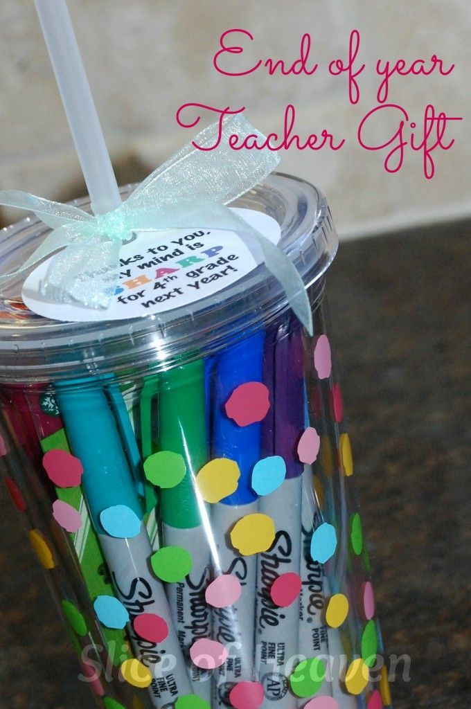 End of Year Teacher Gift – “Thanks to you, my mind is SHARP for 4th grade ne