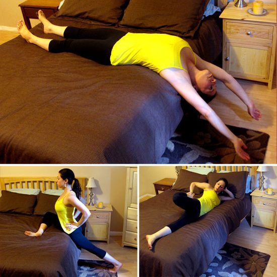 Stretches for before bedtime to help to relieve stress and sleep better. might h