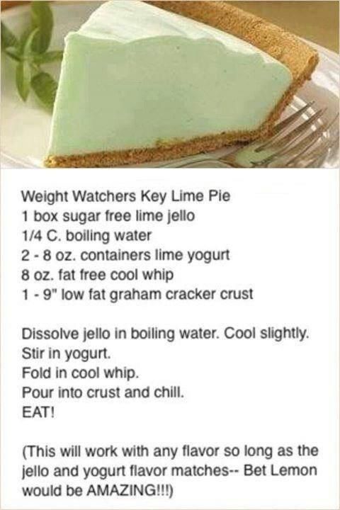 Weight Watchers Key Lime pie