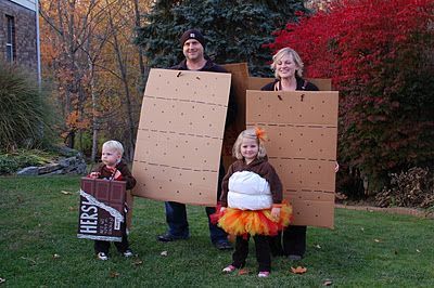 Cool family costumes – smores!!!