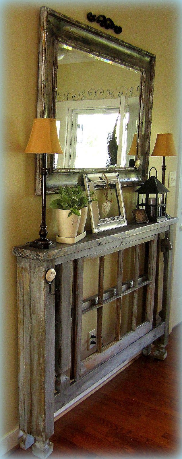 Entry way decor – No room in your hall way or entry?  Wow… this solves it.  My