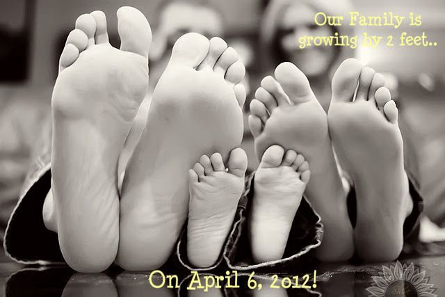 Our Family is growing by 2 feet on…. Baby / Pregnancy announcement.