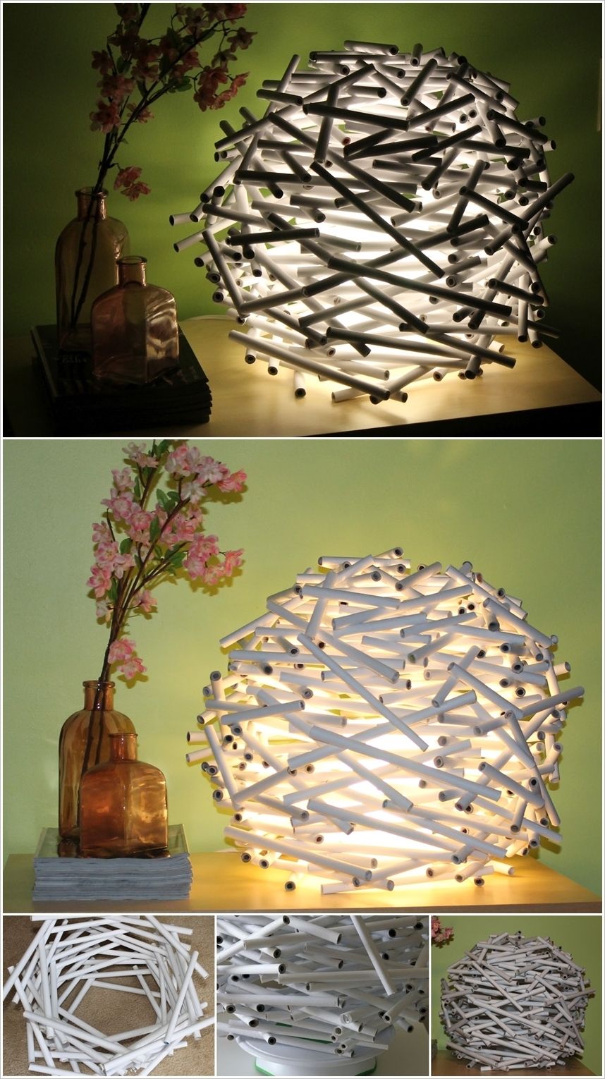 Tissue flowers and paper lanterns design ideas