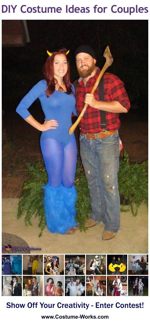 Homemade Costumes for Couples – tons of DIY costume ideas!  Omg when JP gets hom