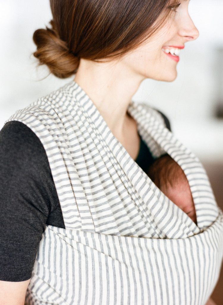 Stripe Organic Cotton Blend Baby Wrap by Solly Baby