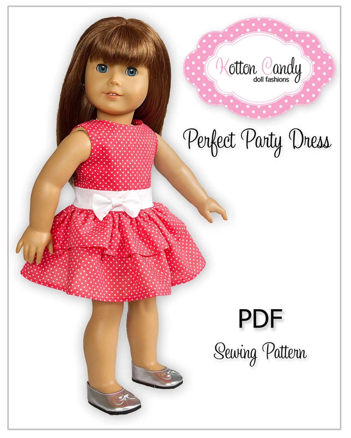 PDF Sewing Pattern for 18 American Girl by KottonCandyPatterns - PDF Sewing Pattern for 18 American Girl by KottonCandyPatterns -   American Girl Patterns