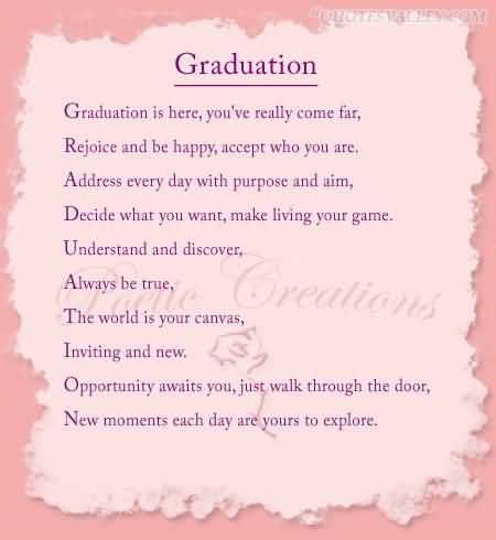 Quote - Quote -   Graduation quotes
