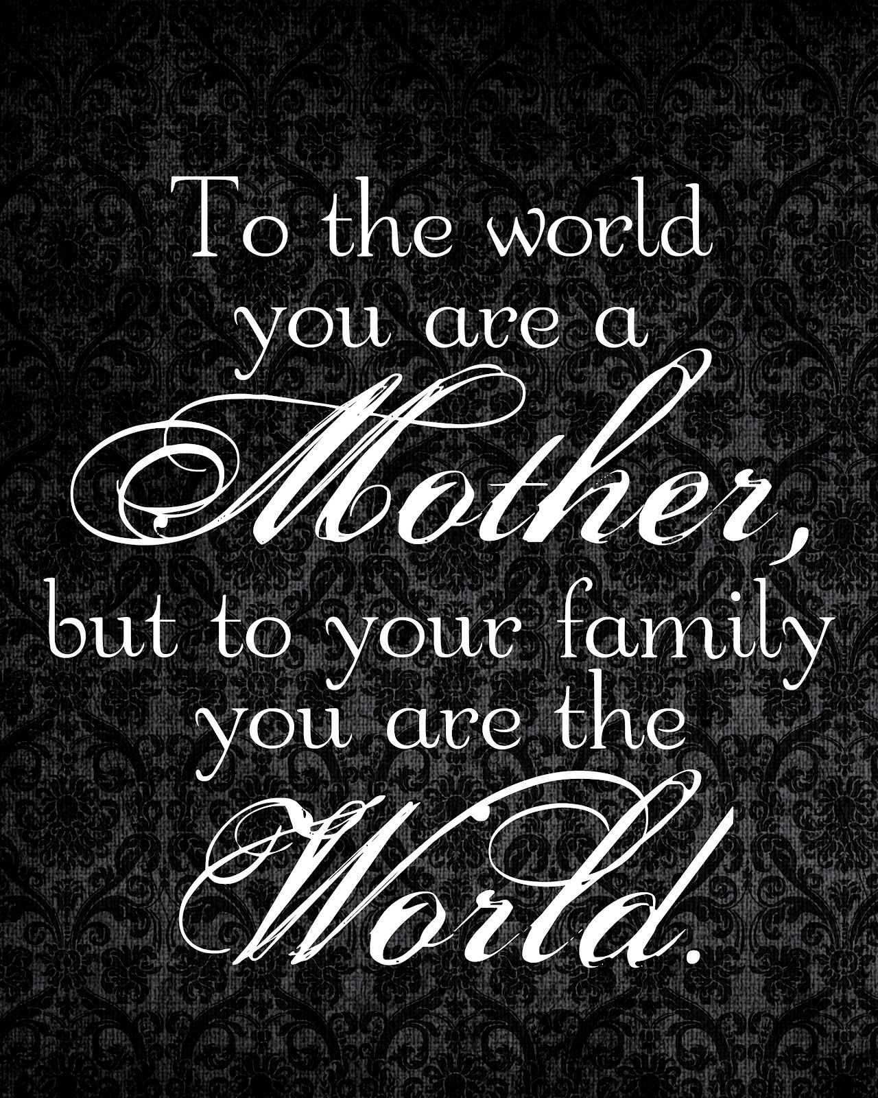 Beautiful quote about motherhood. Set the example for your children so that they