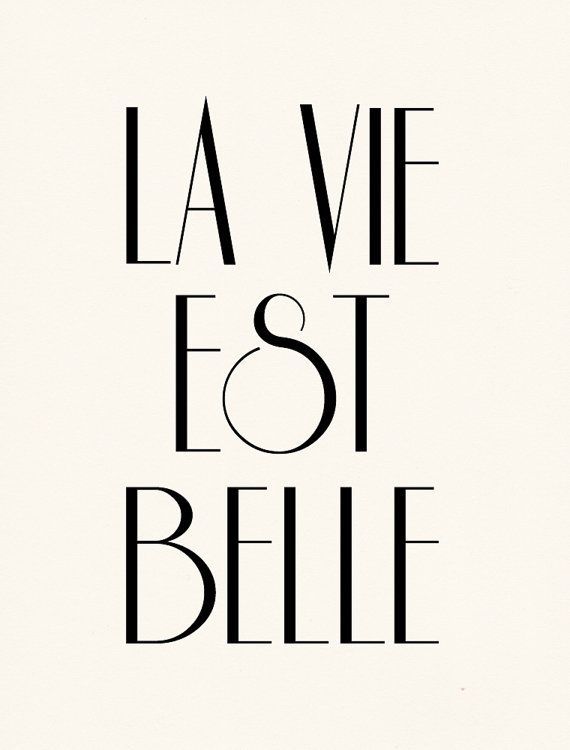La Vie Est Belle — tattoo so unique.  Life is beautiful