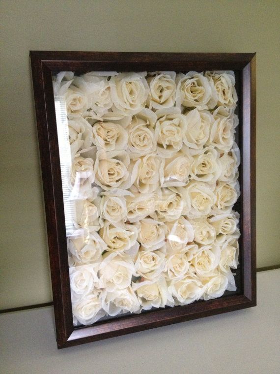 Floral Shadow Box, it’d be an awesome way to always have your wedding bouquet fl