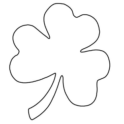 Torn Paper Shamrock - Torn Paper Shamrock -   Shamrock template for St. Patricks Day crafts.