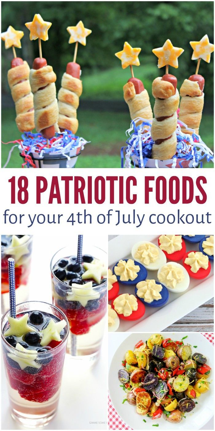 18 Patriotic Food Ideas for Your 4th of July Cookout - 18 Patriotic Food Ideas for Your 4th of July Cookout -   July 4th food Ideas