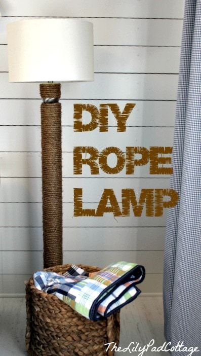 DIY Rope Lamp - The Lilypad Cottage - DIY Rope Lamp - The Lilypad Cottage -   10 diy Lamp rope ideas