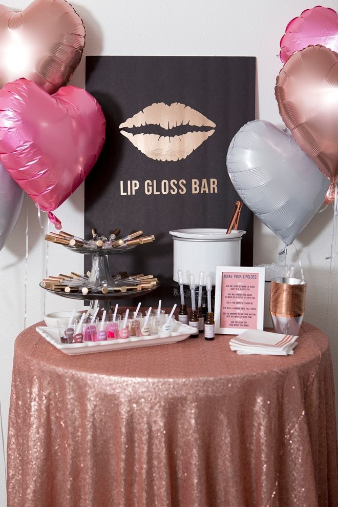 WOW! This DIY Lip Gloss Favor Bar Idea Is Ultra Fabulous! - WOW! This DIY Lip Gloss Favor Bar Idea Is Ultra Fabulous! -   11 beauty Bar ideas