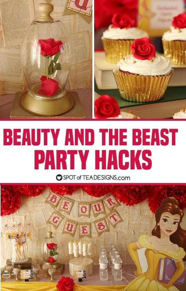 6 Beauty and the Beast Party Hacks | Spot of Tea Designs - 6 Beauty and the Beast Party Hacks | Spot of Tea Designs -   12 beauty And The Beast birthday ideas