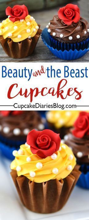 Disney Cupcakes - Disney Cupcakes -   12 beauty And The Beast birthday ideas