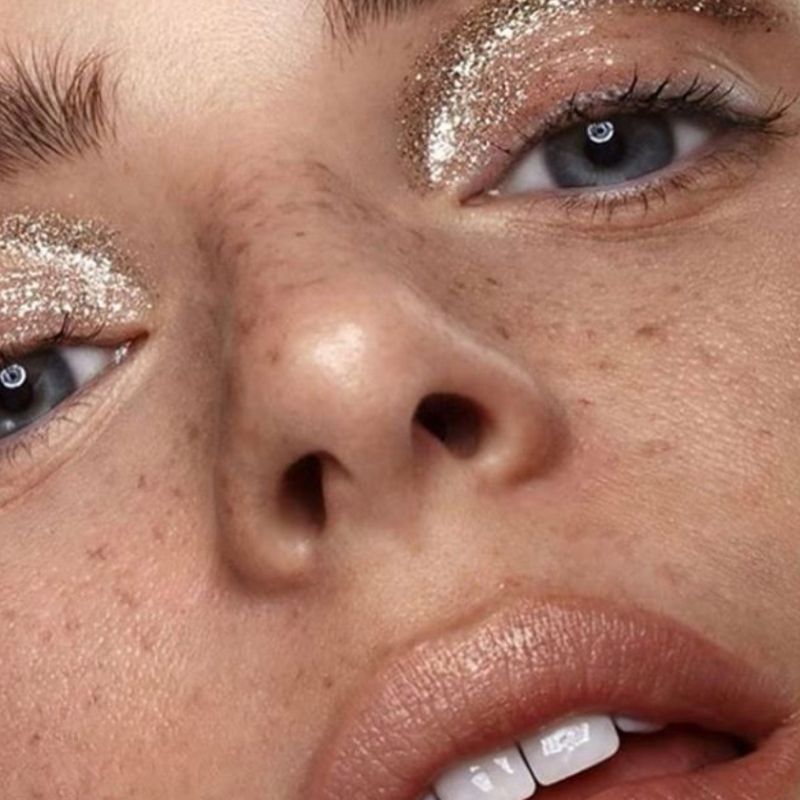 12 beauty Editorial glitter ideas