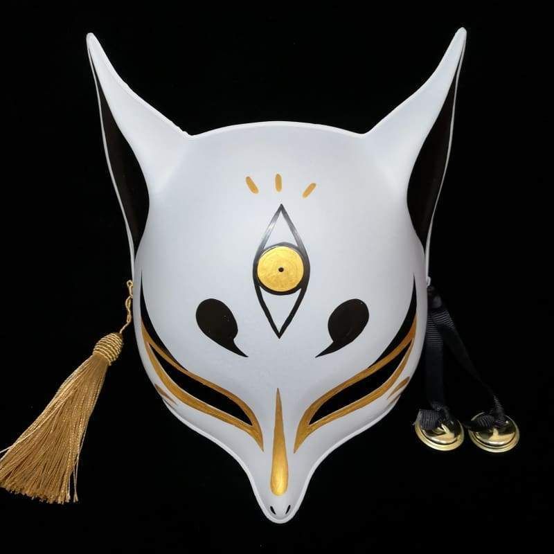 Sharp Ears Kitsune Mask - Golden Third Eye - Sharp Ears Kitsune Mask - Golden Third Eye -   12 beauty Mask illustration ideas