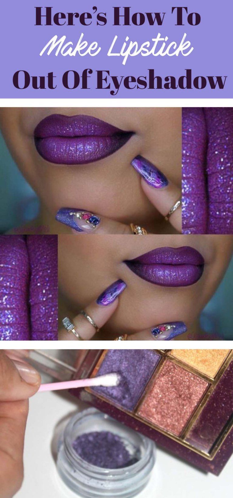 Here's How To Make Lipstick Out Of Eyeshadow - Society19 - Here's How To Make Lipstick Out Of Eyeshadow - Society19 -   12 diy Makeup lipstick ideas