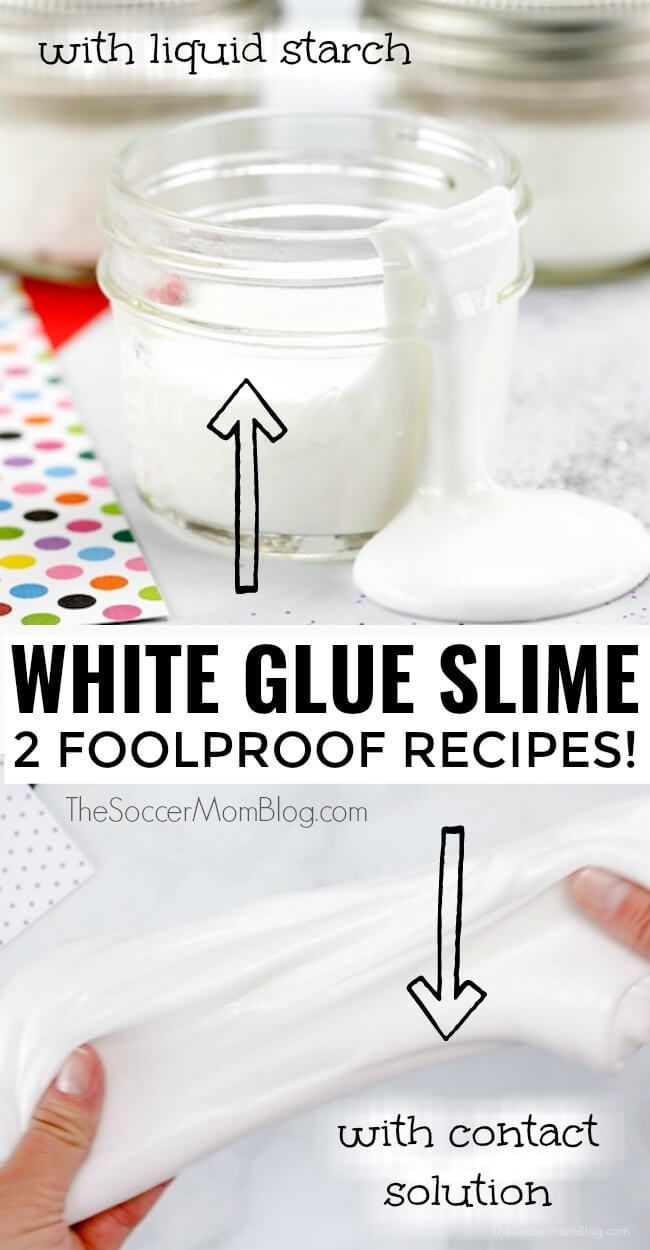 White Glue Slime - 2 Foolproof Elmer's Glue Slime Recipes - White Glue Slime - 2 Foolproof Elmer's Glue Slime Recipes -   13 diy Slime elmers ideas