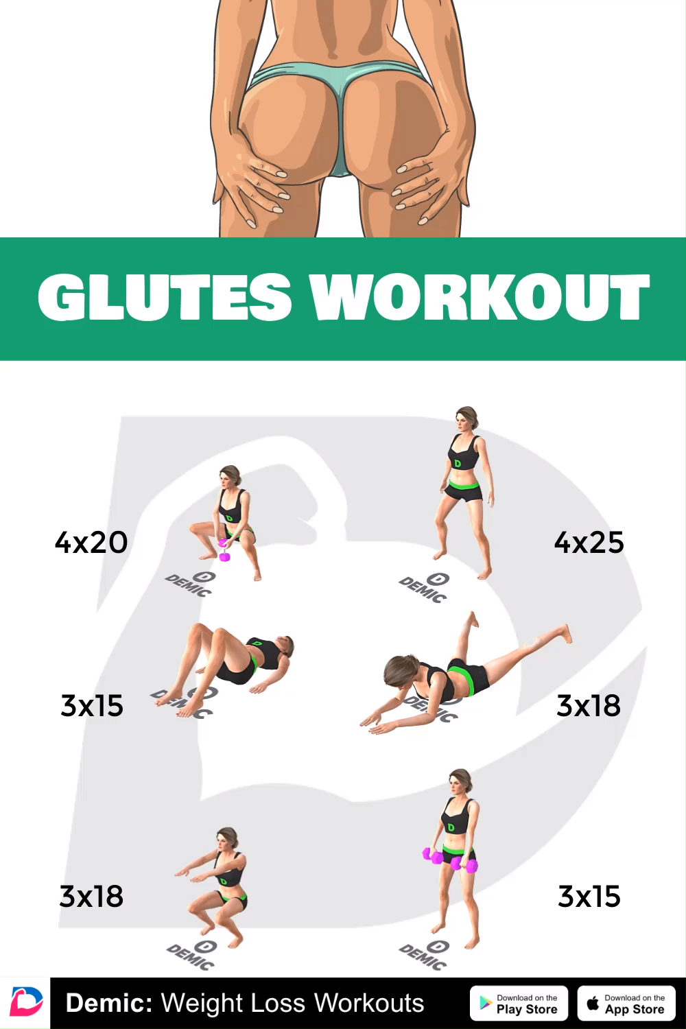 Glutes Workout - Glutes Workout -   13 fitness Mujer ejercicio ideas