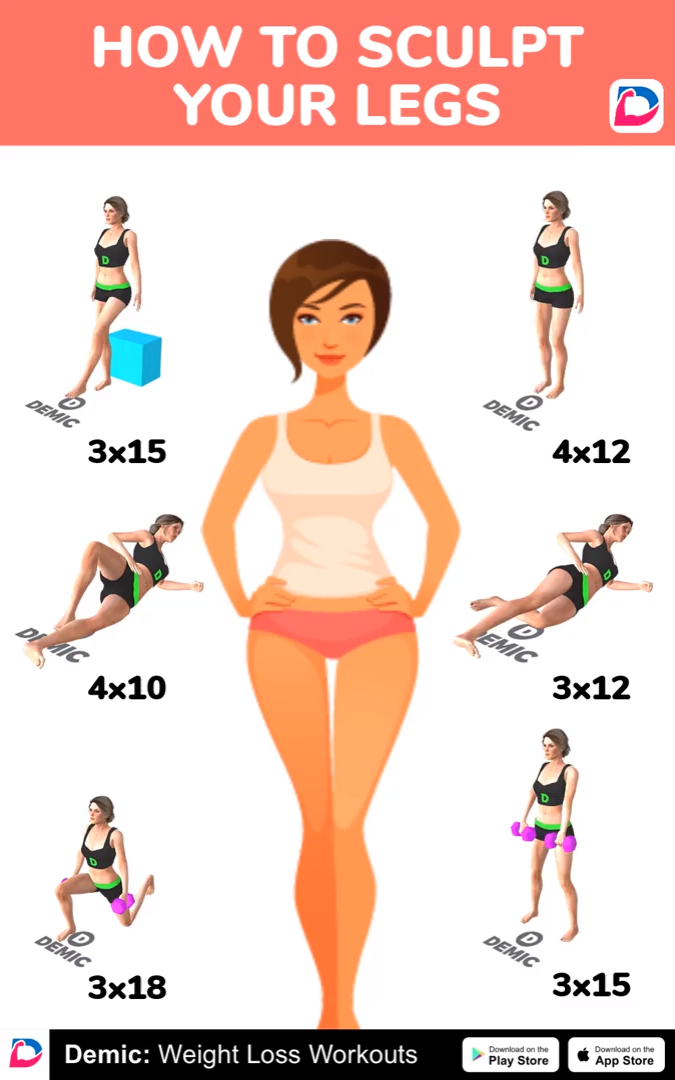 Home Sculpt Your Legs Workout - Home Sculpt Your Legs Workout -   13 fitness Mujer ejercicio ideas