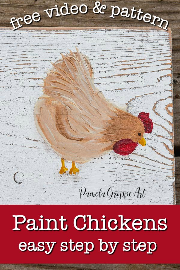 easy Paint Chickens in acrylics - easy Paint Chickens in acrylics -   14 diy Easy step by step ideas