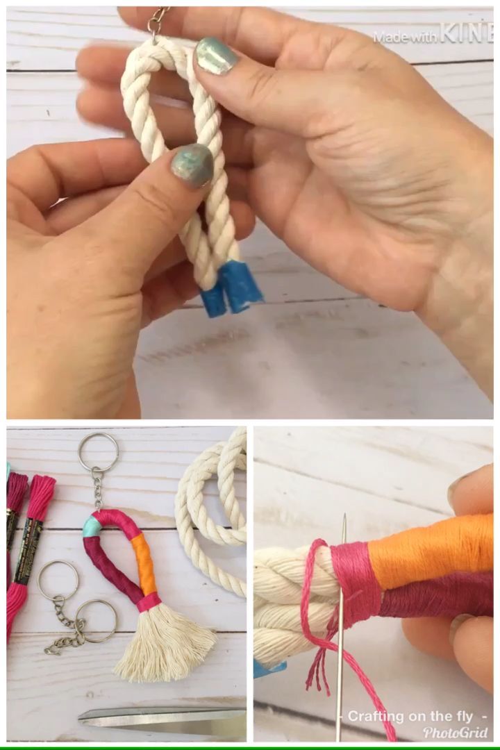 DIY Colorful Keychain Easy Step by Step Instructions - Crafting on the Fly - DIY Colorful Keychain Easy Step by Step Instructions - Crafting on the Fly -   14 diy Easy step by step ideas