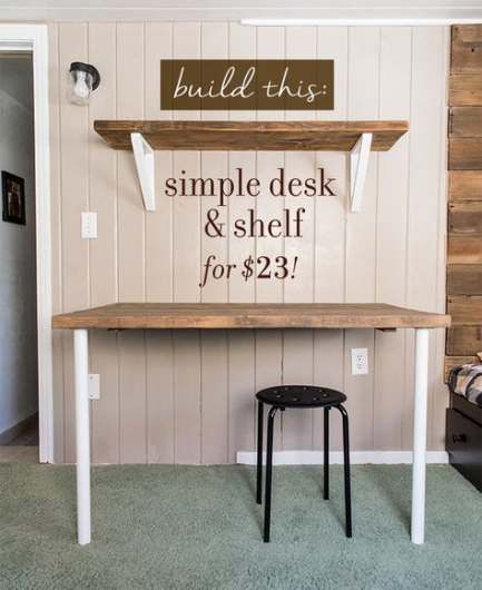 Diy Desk With Shelves Woods 57+ Ideas For 2019 - Diy Desk With Shelves Woods 57+ Ideas For 2019 -   14 diy Shelves desk ideas