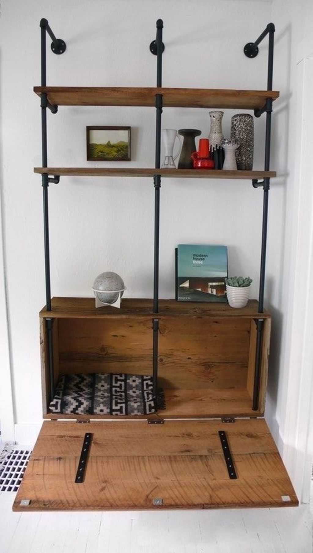 44 Awesome Diy Industrial Pipe Shelves Ideas To Try Right Now - 44 Awesome Diy Industrial Pipe Shelves Ideas To Try Right Now -   14 diy Shelves desk ideas