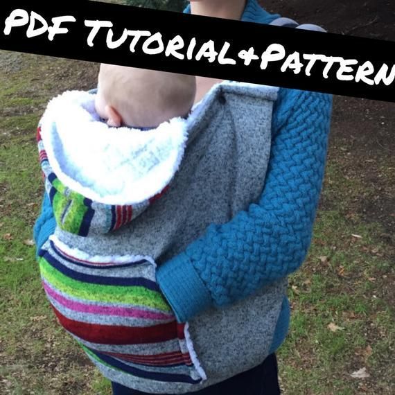 PDF Tutorial and Pattern - Hoodie Baby Carrier Cover - PDF Tutorial and Pattern - Hoodie Baby Carrier Cover -   15 diy Baby carrier ideas