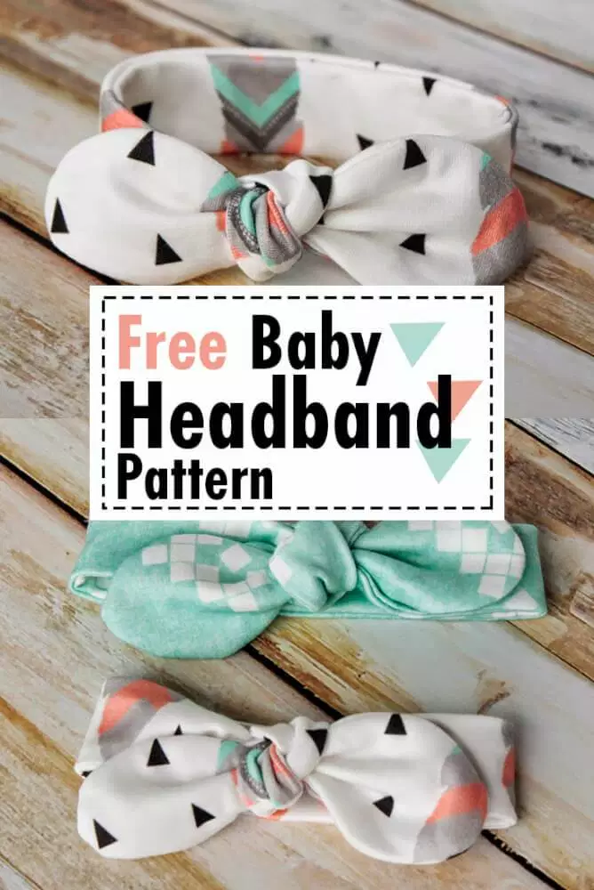 Easy DIY baby headband pattern free sewing - Knot Bow Headband Pattern and Tutorial - Coral + Co. - Easy DIY baby headband pattern free sewing - Knot Bow Headband Pattern and Tutorial - Coral + Co. -   15 diy Baby naaien ideas