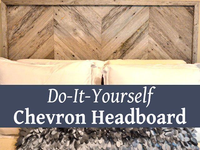 10 Awesome DIY Headboard Ideas - Sawdust Girl® - 10 Awesome DIY Headboard Ideas - Sawdust Girl® -   15 diy Headboard chevron ideas