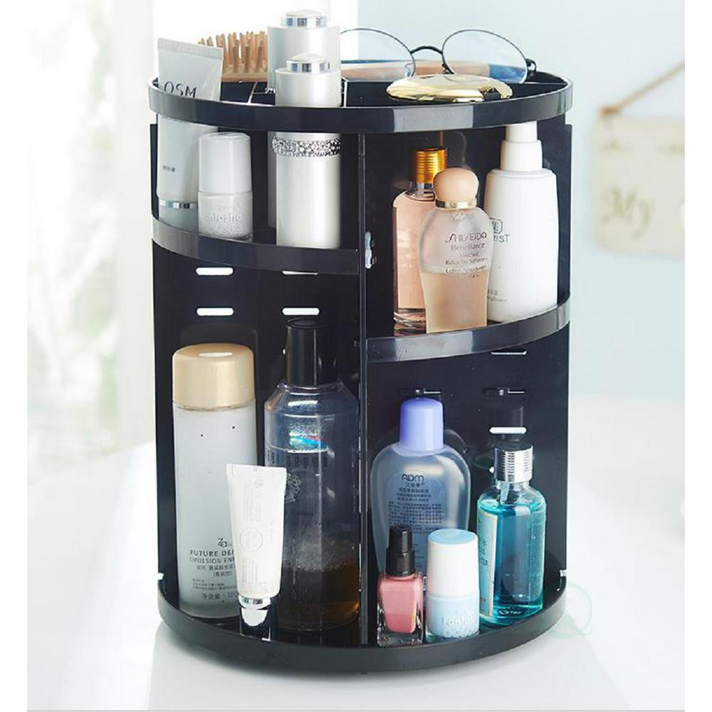Basicwise 9 in. x 12 in. Rotating Cosmetic Storage Tower Makeup Organizer-QI003297 - The Home Depot - Basicwise 9 in. x 12 in. Rotating Cosmetic Storage Tower Makeup Organizer-QI003297 - The Home Depot -   15 diy Organization cosmetics ideas