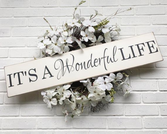 It's A Wonderful Life Sign | It's A Wonderful Life Wood Sign | Primitive Christmas | Family Home Sign - It's A Wonderful Life Sign | It's A Wonderful Life Wood Sign | Primitive Christmas | Family Home Sign -   beauty Life sign