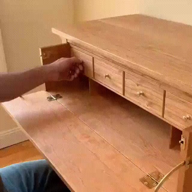 Hidden Drawers in a Desk Made in Woodworking - Hidden Drawers in a Desk Made in Woodworking -   16 diy Furniture livingroom ideas