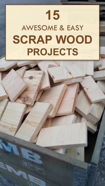 15 AWESOME & EASY Scrap Wood Projects - 15 AWESOME & EASY Scrap Wood Projects -   16 diy Wood ideas