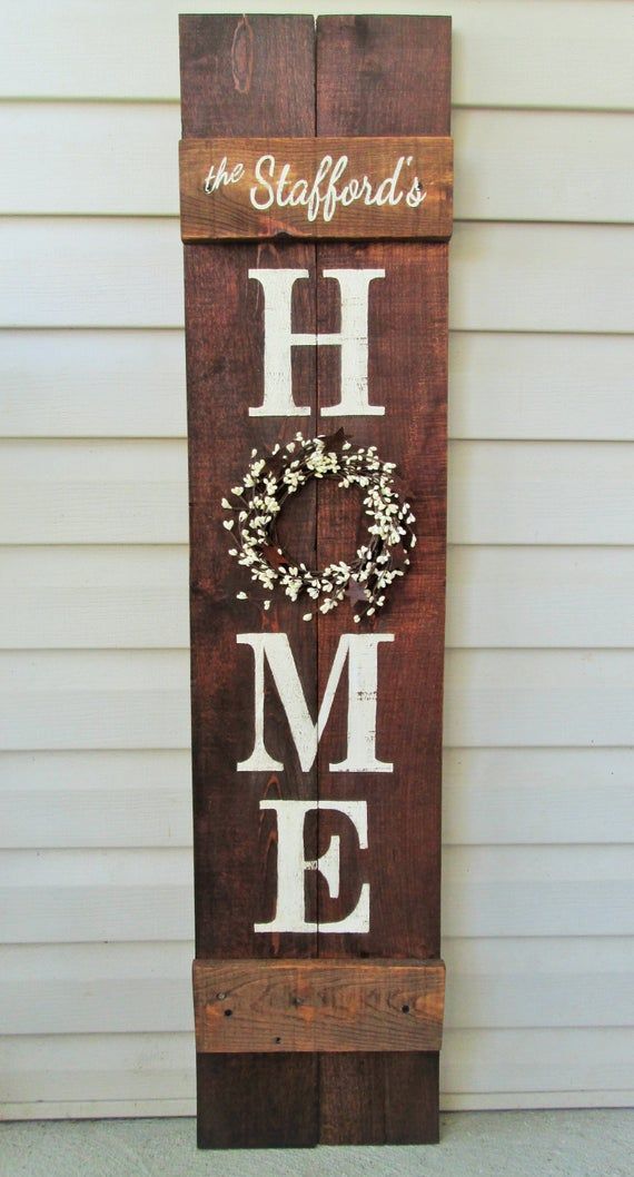 Welcome Porch Sign 5' Rustic Hand Painted Wood Reversible Option Two Signs in One - Welcome Porch Sign 5' Rustic Hand Painted Wood Reversible Option Two Signs in One -   16 diy Wood ideas
