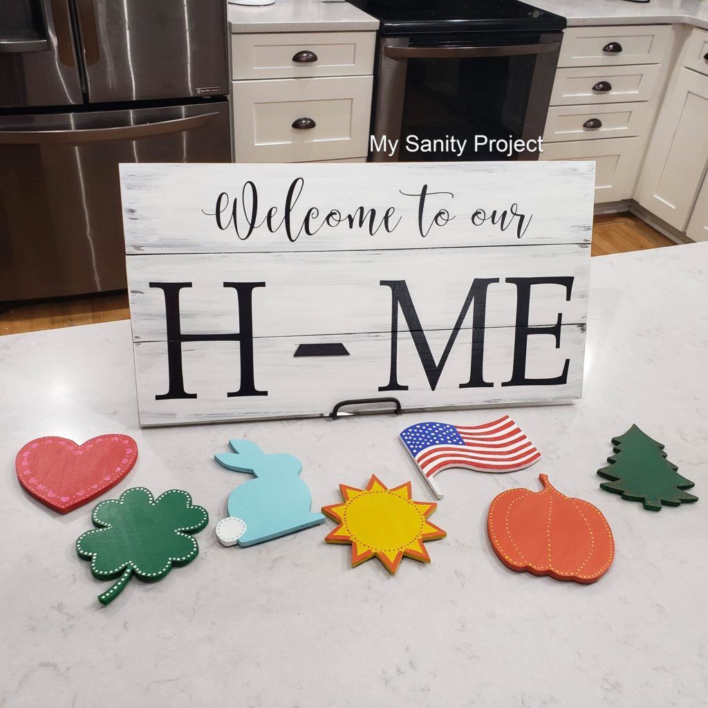 Interchangeable HOME Signs - Interchangeable HOME Signs -   16 diy Wood ideas