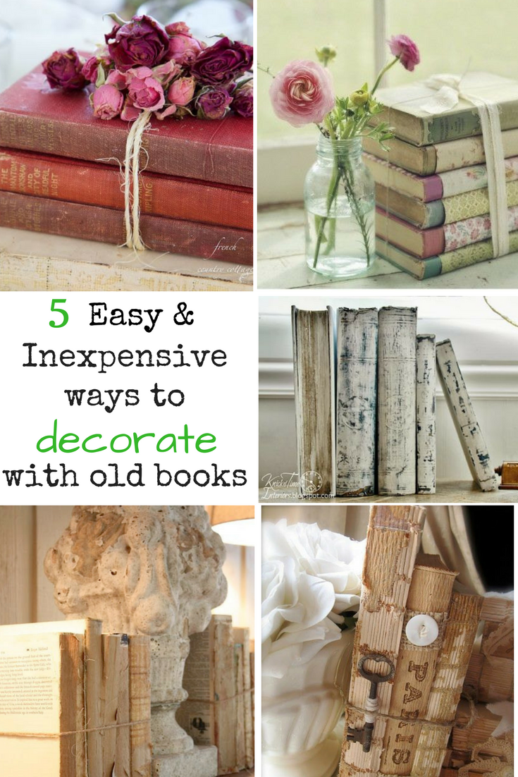 5 Easy Ways to Upcycle and Decorate with Vintage Books - Life on Kaydeross Creek - 5 Easy Ways to Upcycle and Decorate with Vintage Books - Life on Kaydeross Creek -   17 diy Decoracion vintage ideas