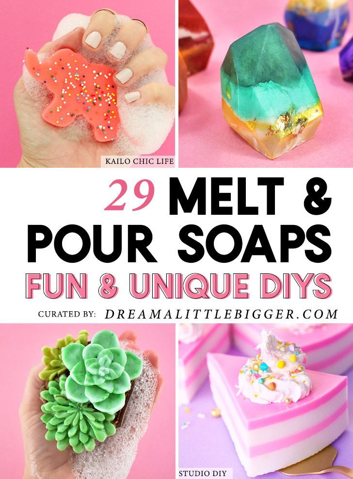 29 DIY Fun and Colorful Melt and Pour Soaps - 29 DIY Fun and Colorful Melt and Pour Soaps -   17 diy Soap making ideas
