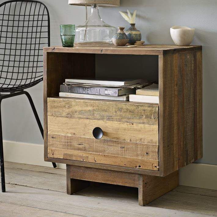Emmerson® Reclaimed Wood Nightstand - Natural - Emmerson® Reclaimed Wood Nightstand - Natural -   17 diy Wood nightstand ideas