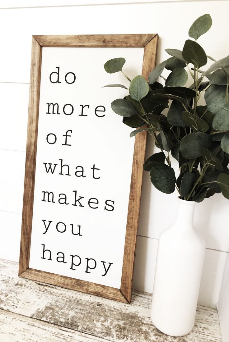 Do More of What Makes You Happy Sign, Inspirational Signs, Home Office Decor - Do More of What Makes You Happy Sign, Inspirational Signs, Home Office Decor -   17 fitness Office decor ideas