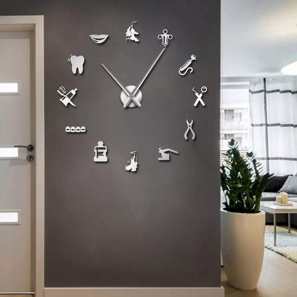 DIY Dental Pattern 3D Wall Clock - DIY Dental Pattern 3D Wall Clock -   17 fitness Office decor ideas