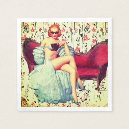 Vintage Victorian pinup girl in a masquerade mask Napkin | Zazzle.com - Vintage Victorian pinup girl in a masquerade mask Napkin | Zazzle.com -   18 beauty Mask poster ideas
