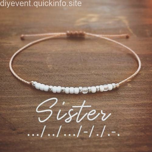 Sister Morse Code Bracelet - Friendship Bracelet - Bracelets for Women - Morse Code Jewelry -... - Sister Morse Code Bracelet - Friendship Bracelet - Bracelets for Women - Morse Code Jewelry -... -   18 diy Bracelets for women ideas