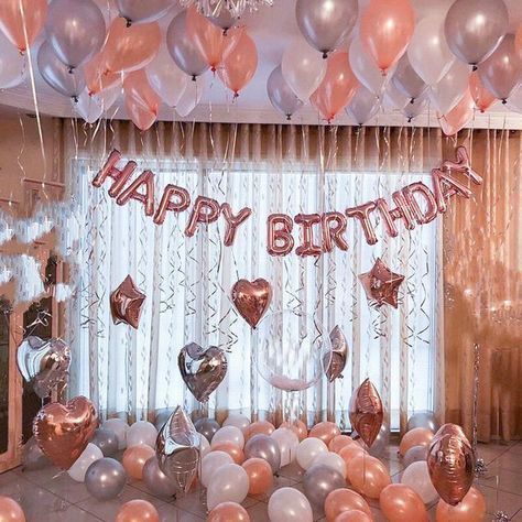 Rose Gold Happy Birthday Decoration | Rose Gold 21st Birthday Party Ideas Decor | 16th 18th Rose Gold Birthday Party Banner Sign - Rose Gold Happy Birthday Decoration | Rose Gold 21st Birthday Party Ideas Decor | 16th 18th Rose Gold Birthday Party Banner Sign -   18 diy Decorations gold ideas