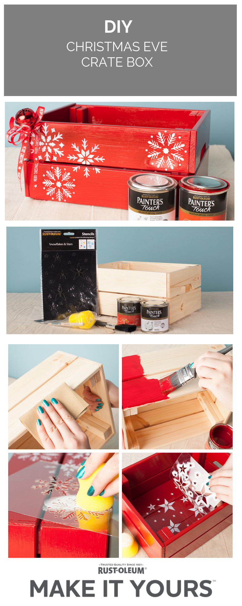 DIY Christmas Eve Crate Box - DIY Christmas Eve Crate Box -   19 diy Christmas box ideas